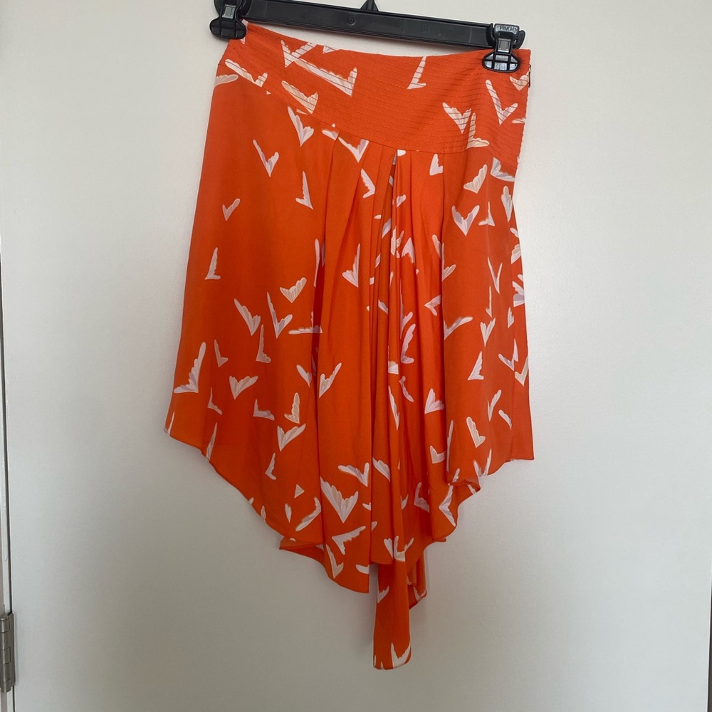 Anthropology Leifsdottir Scattered Wings Asymmetrical Skirt. Size 2. NWT